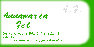 annamaria fel business card